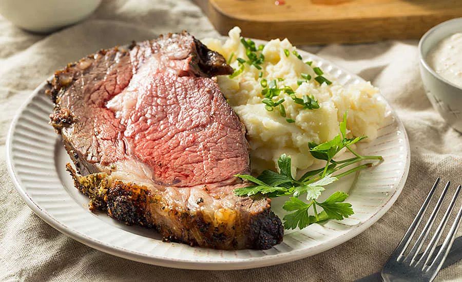 Cut of Steak and Mashed Potatoes