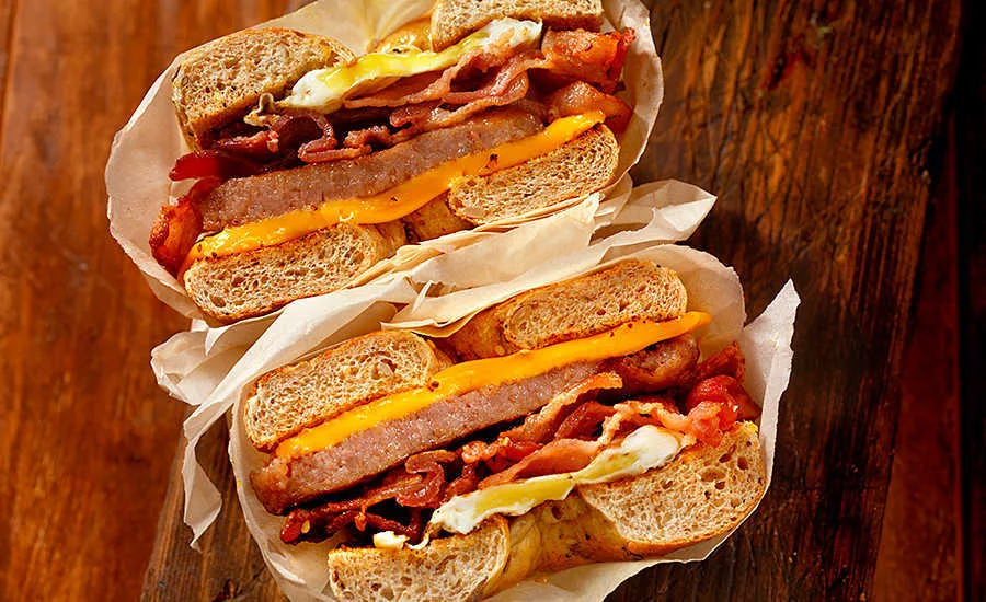 Breakfast Bagel Sandwich