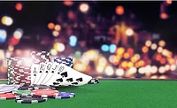 Poker Chips and Royal Flush in Spades Poker Chips and Royal Flush in Spades