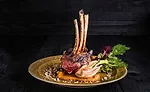 Holiday Dinner of Rack of Lamb