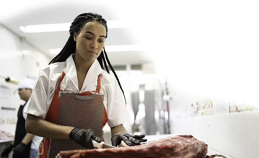cutting and slicing meat