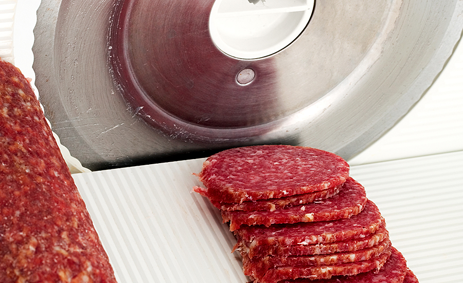 cutting slicing meat