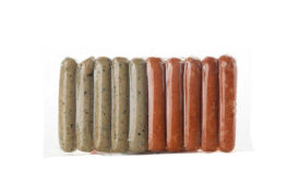 sausages in a package