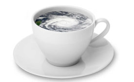 Teacup with Hurricane Storm Inside