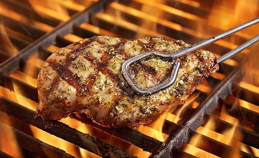 steak on a grill