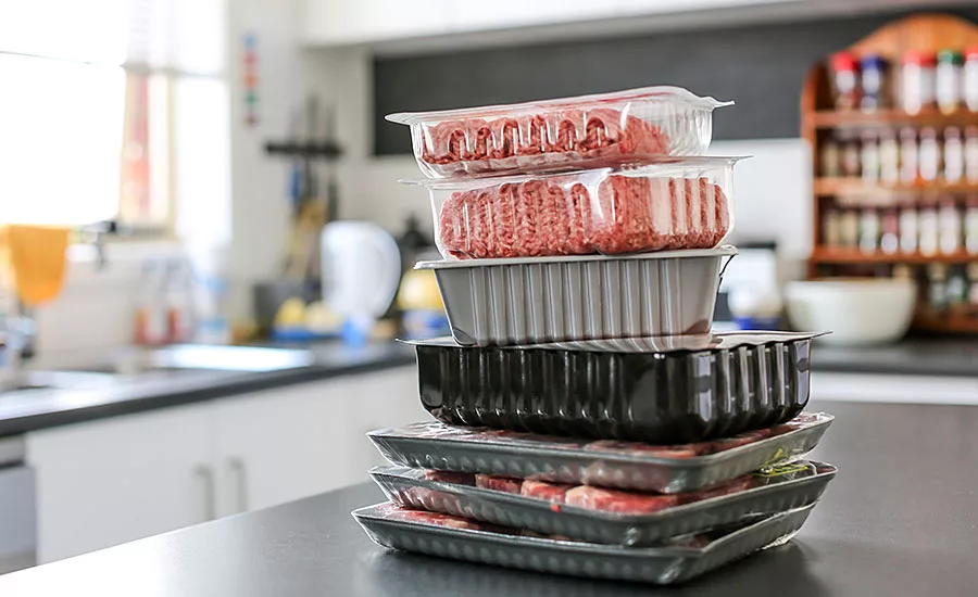 meat products in packages