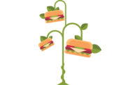 hamburger tree cartoon