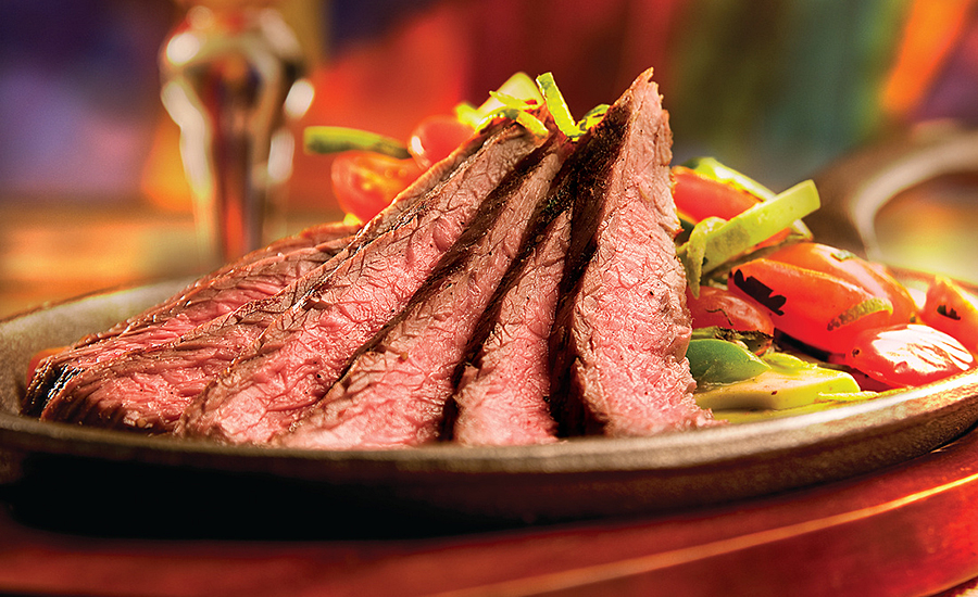 steak strips on a plate