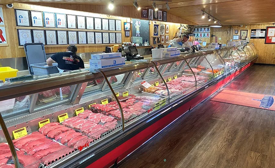 Holland Bros. Meats Display Case