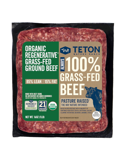Teton Waters Ranch Organic Regenerative Grass Fed Ground Beef
