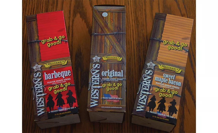 Western's Smokehouse "grab & go good!" flavor snack sticks
