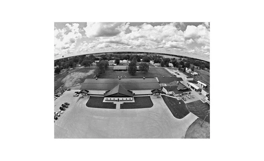 Areal view of Western's Smokehouse 50,000 square-foot facility in Greentop, Mo.