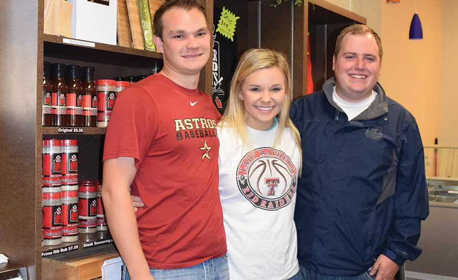 Red Raider Meats student sales team