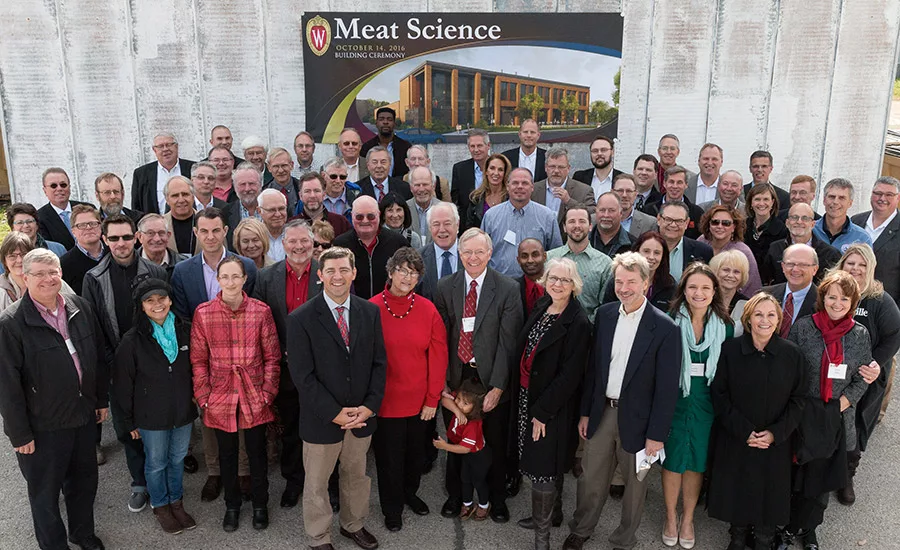Attendees welcomed the start of construction of the new UW-Madison meat lab