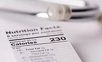 Food product nutrition label