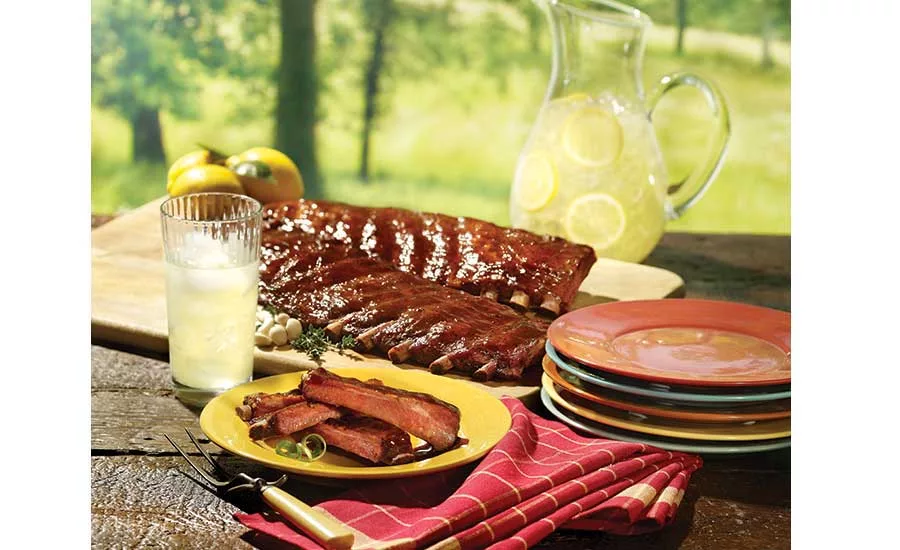 Cooked Ribs with Burgers' Smokehouse sauce