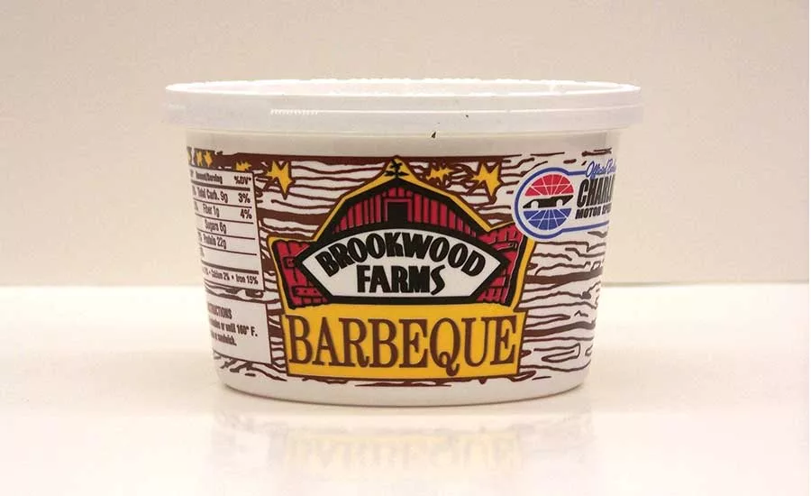 Tub of Brookwood Farms' Barbecue Sauce