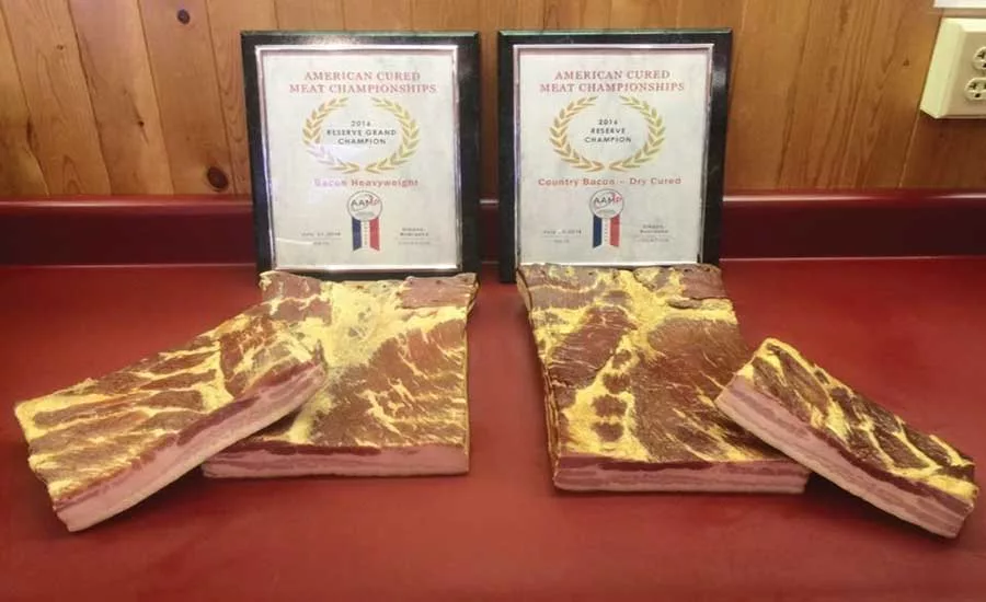 Holland Brothers Bacon won two awards at the 2016 American Cured Meat Championships