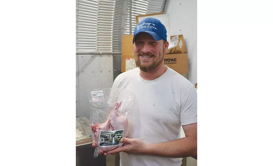 Jason Ainslie Holds A Whole Rabbit Fryer