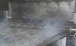 Burger Patties on Conveyor