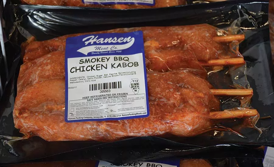 Hansen Meats Smokey BBQ Chicken Kabob