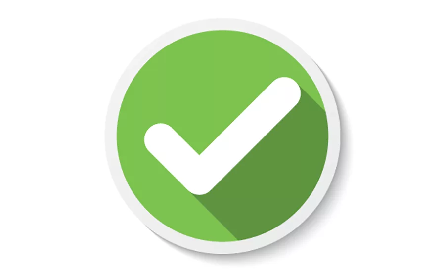 Check Mark in Green Circle