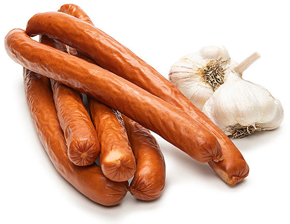 Patak Sausages and Clove of Garlic