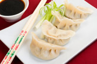 dumplings, chinese potstickers