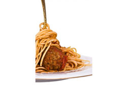 meatballs and pasta