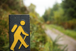 sustainability, hiking symbol