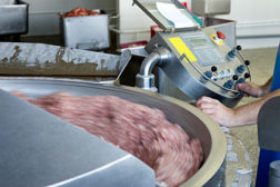 mixing meat, mixing system