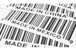 barcode label, made in Mexico