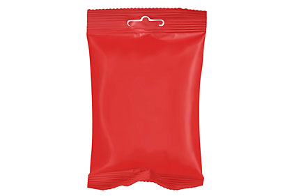 red pouch, pouch package