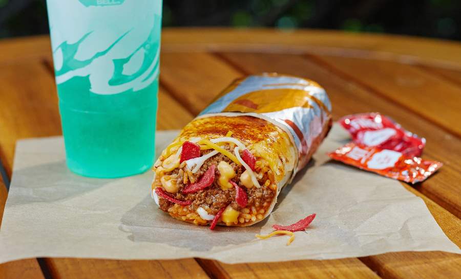 Taco Bell grilled cheese burrito