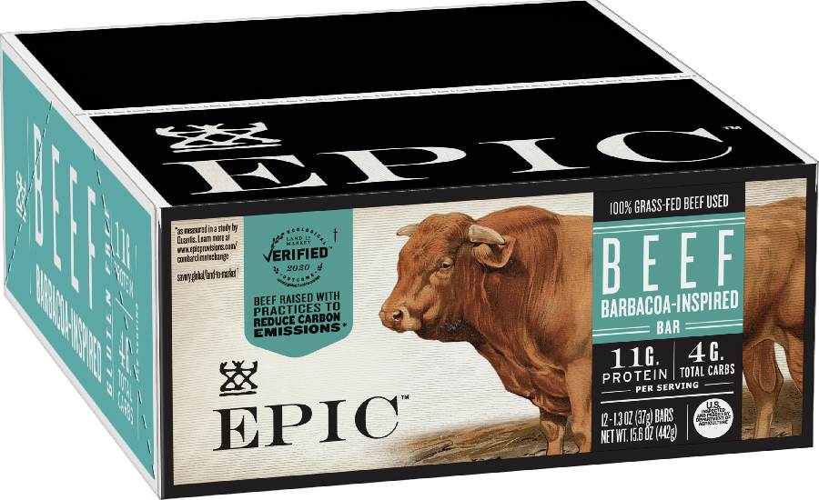 Introducing Epic Provisions' first bar made from beef raised using  practices to reduce carbon emissions, 2021-03-04