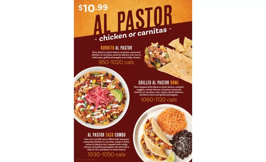 Baja Fresh debuts Al Pastor dishes