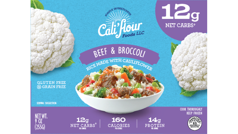 Cali'flour Foods debuts Beef & Broccoli, Cheesy Chicken & Rice meals