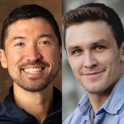 Greg Smith (left) and John Burrows (right) podcast headshots 400x400