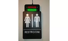 Heads Up Lock restroom light