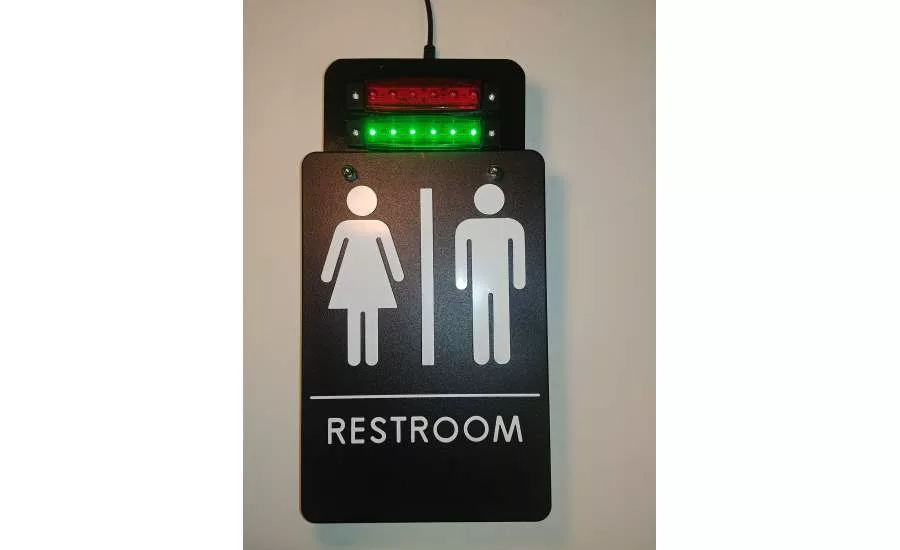 Heads Up Lock restroom light