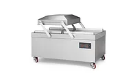 Hollymatic offers double chamber and floor model vacuum packaging machines Hollymatic offers double chamber and floor model vacuum packaging machines