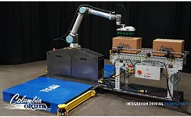 Columbia Okura miniPAL palletizer cobot
