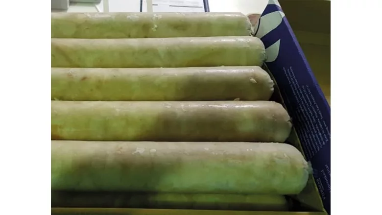 Metal detection for fish sausages on fishing boats