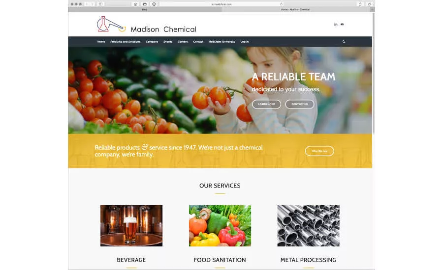 Madison Chemical website