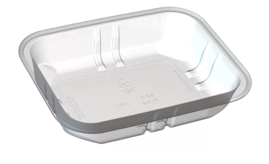 Clearly Clean overwrap tray