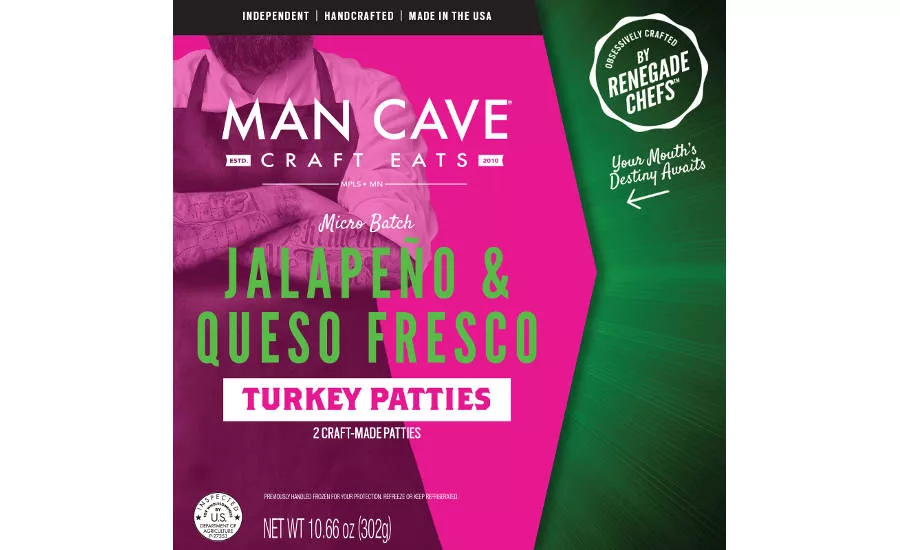 Man Cave Foods Jalapeno & Queso Fresco Turkey Patties