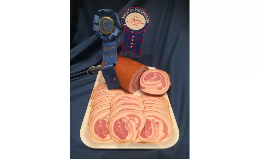 American Cured Meats Championships (ACMC) Best of Show Award Winner Country Meat Shop For Round Deli Bacon