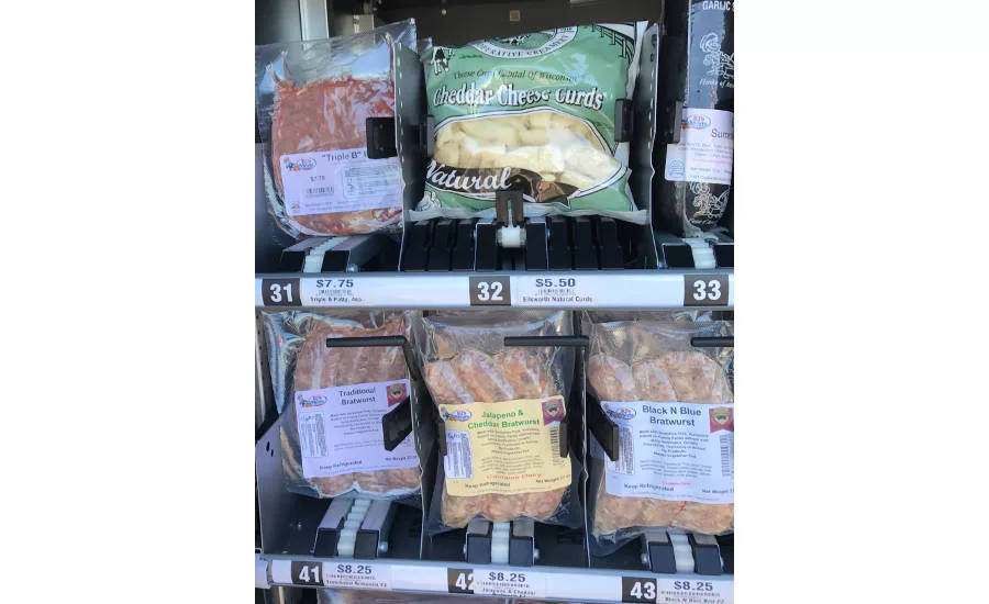 Some of the top sellers from RJ's Meats vending machine