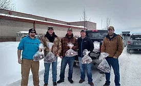 Hunters that donate product to Veterans Meat Locker are not charged processing costs