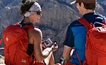 Hikers Eating Heather's Choice Product